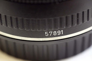 Serial number on the barrel of the EF15mm f/2.8 Fisheye lens