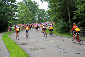 the riders arrive at Remington-Jefferson in Aug 2013