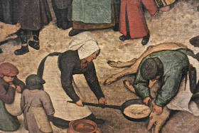 Pierre Brueghel l'Ancien :  L'entrée à Bethléem détail    Musée des Vieux maitres de Bruxelles