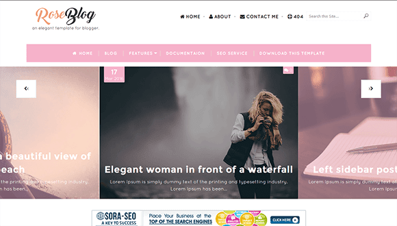 Rose Blog theme