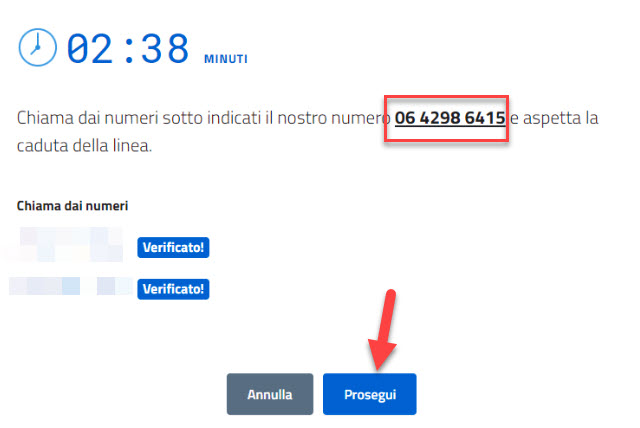 verifica dei numeri telefonici