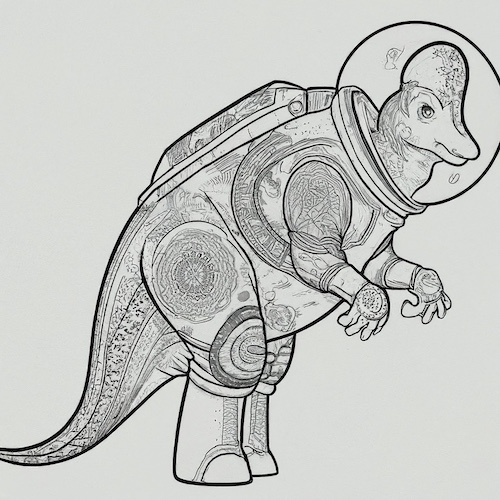 Corythosaurus Astronaut