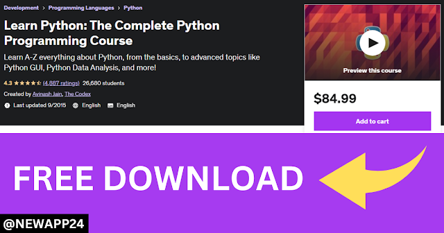 Learn Python The Complete Python Programming Course
