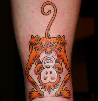 chimpanzee tattoo