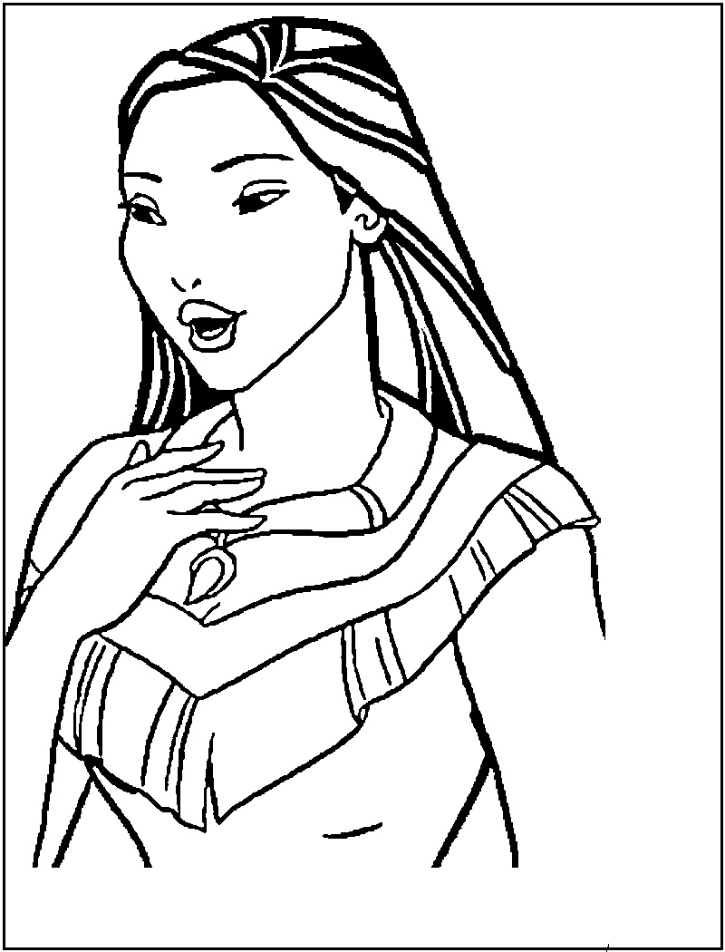 Printable Princess Coloring Pages 9