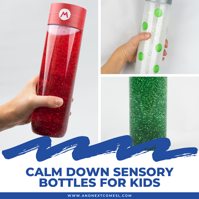 Sensory bottles & calm down bottles for babies, toddlers, preschool, or kids of any age!