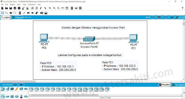 Membuat Jaringan Wireless dengan Cisco Packet Tracer