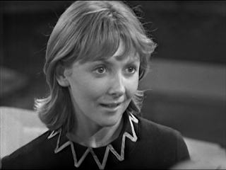 Vicki, played by Maureen O'Brien, smiling