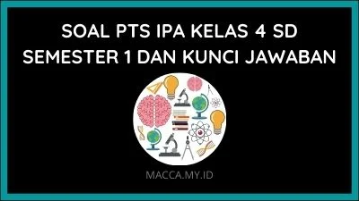 Soal PTS IPA Kelas 4 SD Semester 1 dan Kunci Jawaban