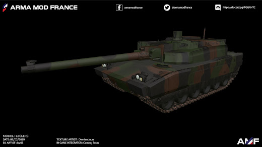 Arma3用フランス軍MODのLECLERC 主力戦車