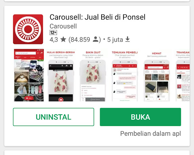 cara mudah jual beli barang preloved carousell