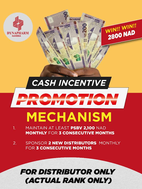 Dynapharm Cash incentive promotion