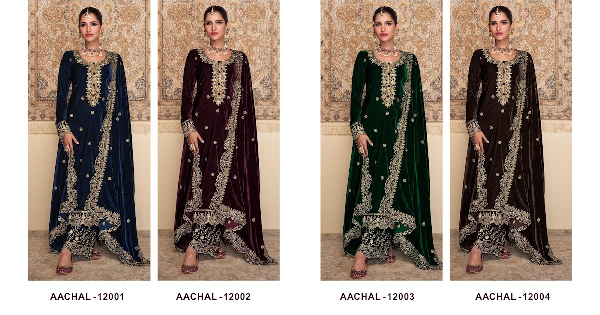 Izhar Mumtaz Arts Velvet Suits – Kavya Style Plus