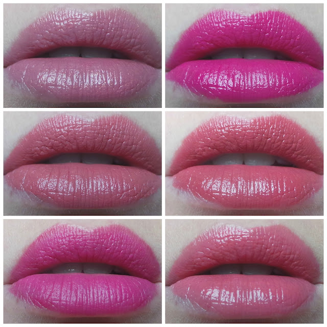 lipstick swatches