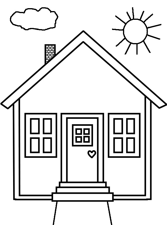 House Coloring Page 3