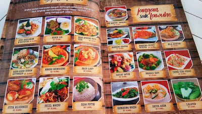 daftar menu bali ndeso resto karanganyar