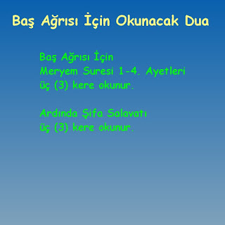 Baş Ağrısı İçin Okunacak Dua 