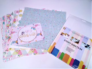 Colección de 16 papeles de scrapbooking y papel de doble cara tamaño A4 ideal para hacer pegatinas