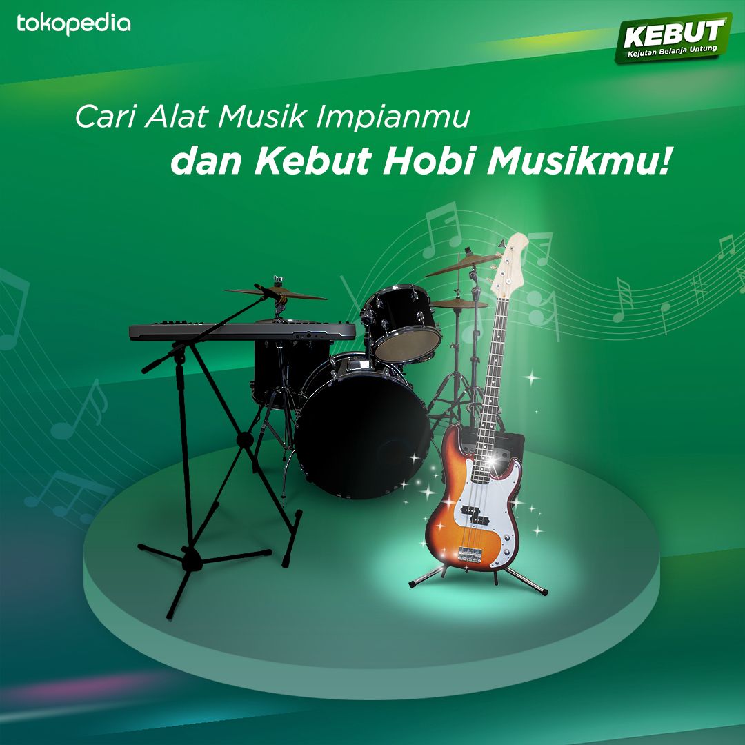 Tokopedia - Promo Hot Produk Alat Musik di Kebut Hobi Musikmu 