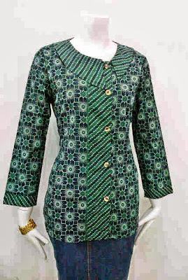 BAJU BATIK WANITA KERJA