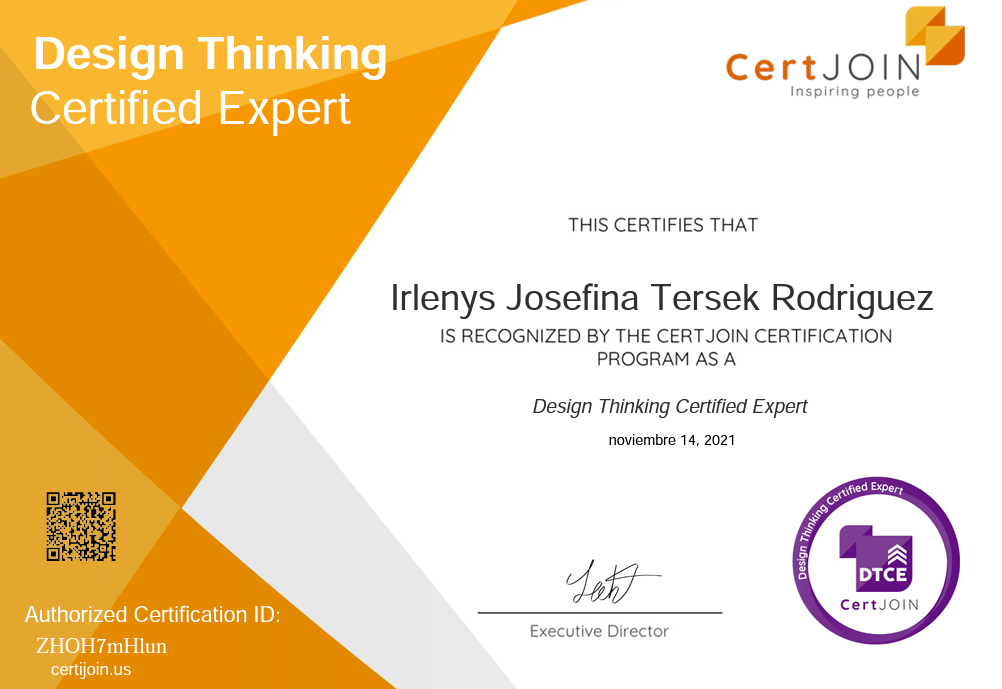 DTCE Design Thinking Certified Expert