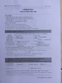 Contoh Formulir Aplikasi Visa Korea Selatan - Syd 
