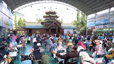 Giliran Para  Rohaniawan Ikut Vaksinasi di Masjid Cheng Hoo 