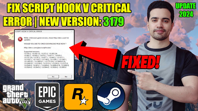 GTA 5 V3179 UPDATE | SCRIPT HOOK V CRITICAL ERROR 2024 | Script Hook V Update | GTA 5 Mods