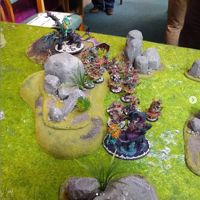 Thousand Sons vs Mordian Iron Guard - 1500pts - Visions of Victory - a tournament report from Weekend at Burnie's - an invitational event for Moarhammer patrons.