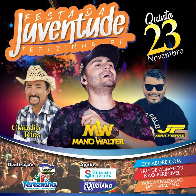 PROGRAMAÇÃO DA FESTA DA JUVENTUDE DA CIDADE DE TEREZINHA/PE