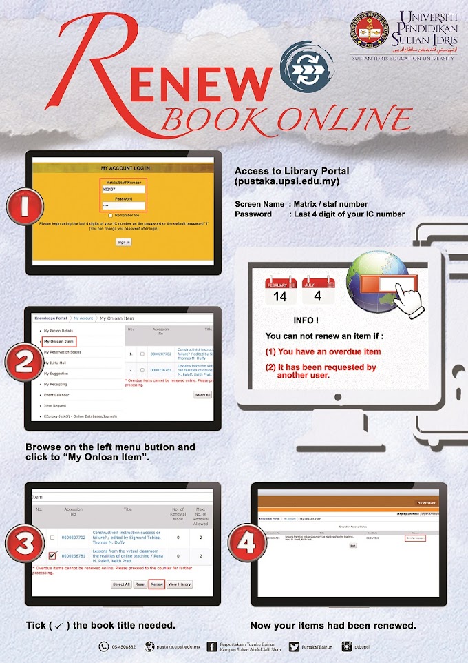 berita@pustaka : Renew Book Online