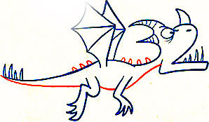 Trik Simpel Menggambar Dragons dengan Angka 732 