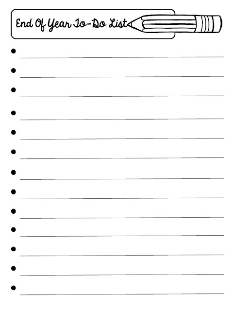 End of the School Year Checklist Freebie