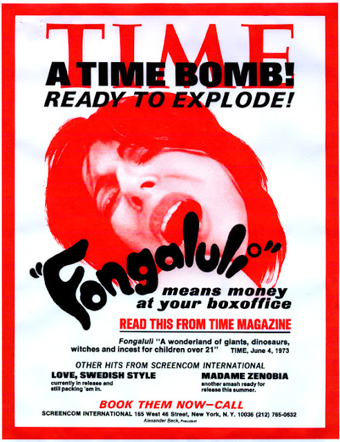 Time promo of Fongaluli (1972) by Eduardo Cemano (Ed Seeman)