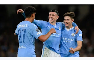 UCL: Man City came from behind to defeat Red Star Belgrade 3-1 in UEFA Champions League Group G match, See other results