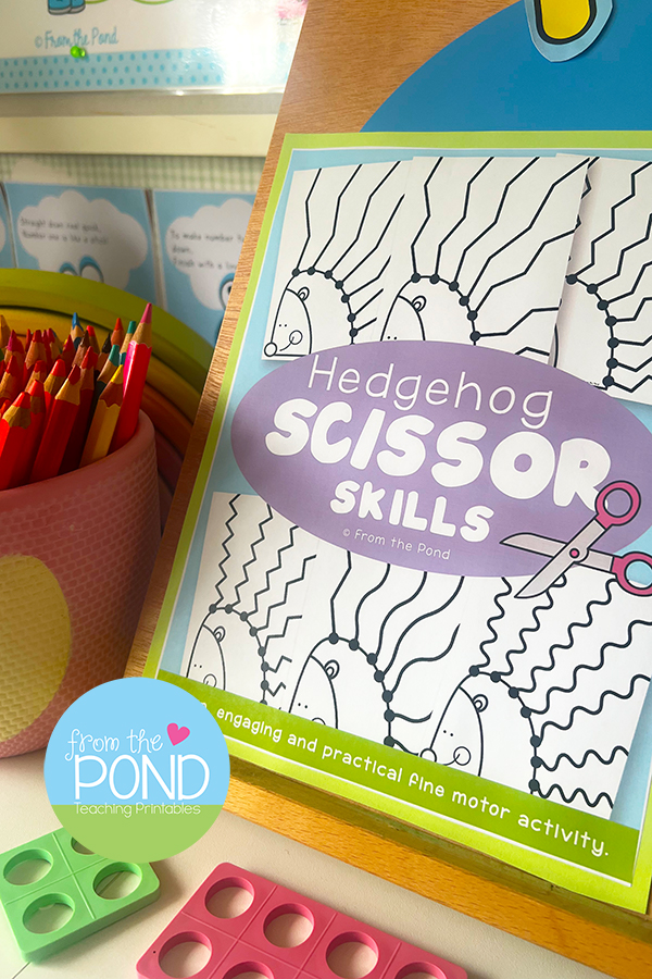 Fun pages to practice cutting and scissor skills for preschool and  kindergarten. — From the Pond