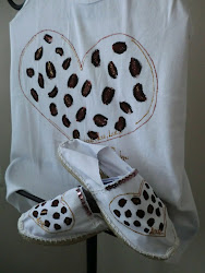 Conjunto Corazón Leopardo