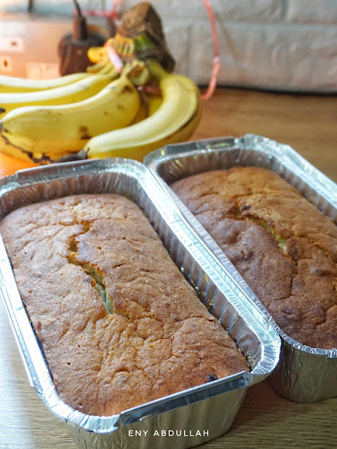 resepi kek butter pisang, banana butter cake, butter cake moist, kek butter gebu, kek butter sedap, kek pisang lembut