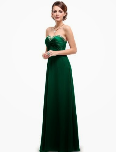 Pretty Sweetheart Neckline Rhinestones Crystal Beads Prom Dress