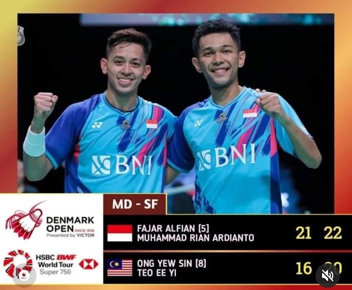 Fajar/Ryan Menang, All Indonesian Final Tercipta di Denmark Open 