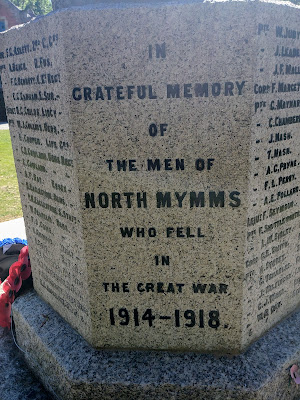 Photograph of the memorial to 'those who fell' in the 1914 - 1918 war. Image by the North Mymms History Project released under Creative Commons