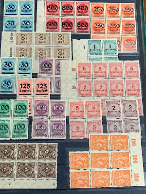 Hyperinflation stamps Weimar Germany