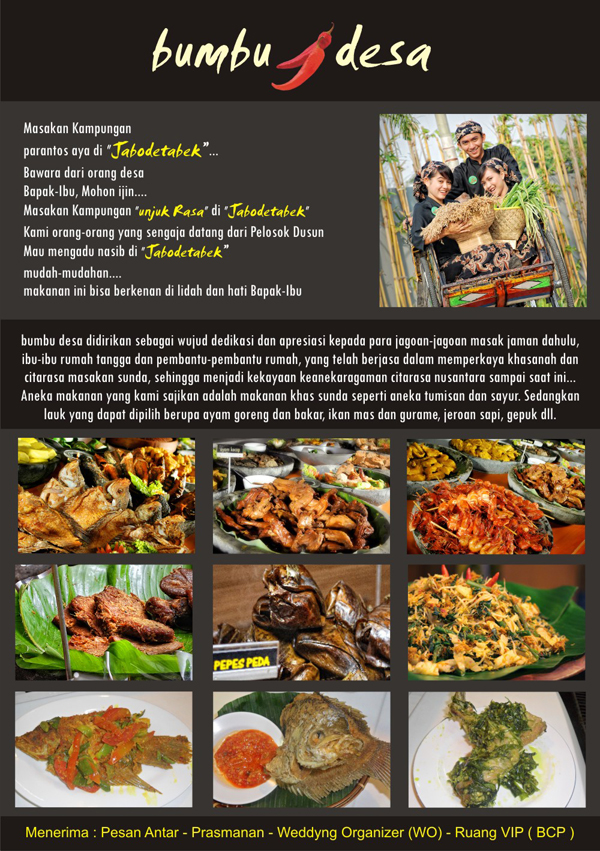 Contoh Design Brosur Makanan  VAINIT in DESIGN