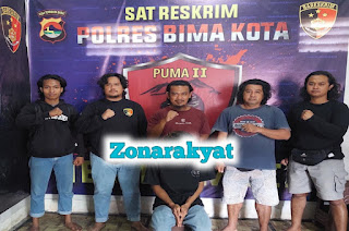 Tim Punma II Sat Reskrim Res Bima Kota Berhasil Ungkap Kasus Penganiayaan TKP Puncak Jatiwangi