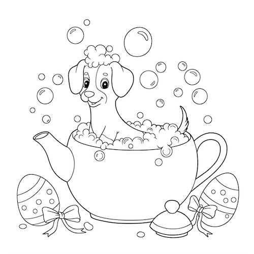 A bubbles bath on Easter