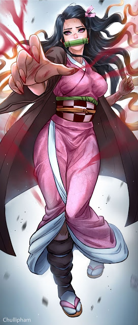 Papel de parede da Nezuko Kamado do anime Kimetsu no Yaiba | wallpaper da Nezuko Kamado em HD