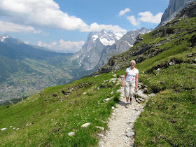 Eiger trail, Bernese Oberland, Jungfrau region, Switzerland