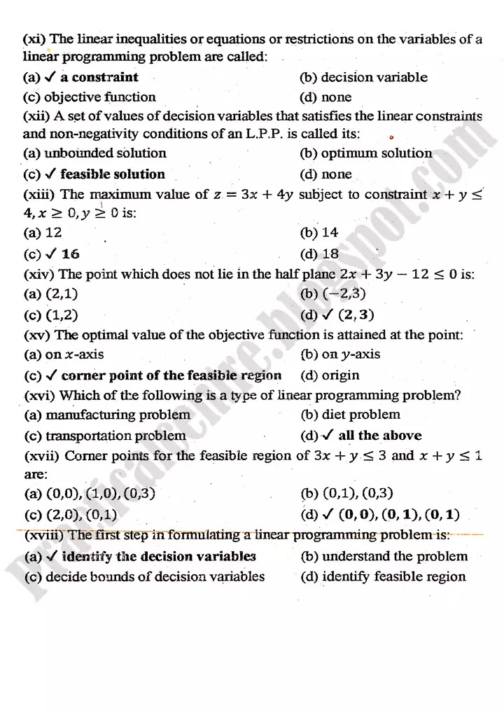 linear-programming-lp-multiple-choice-questions-2