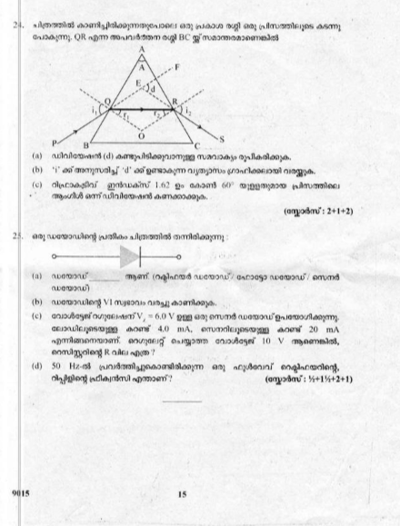 Plus Two Previous Question Paper And Answer Physics March 2018