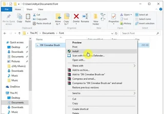 Cara Menginstall Font di Windows 10